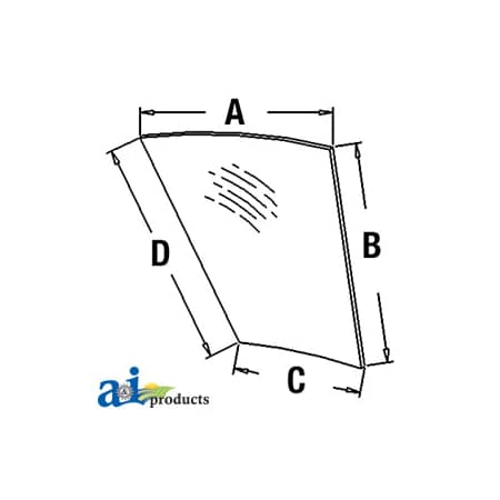 A & I Products Glass, Door, Lower LH 39" x32" x6.5" A-R93149